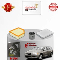 KIT Service 3 Filter UND ÖL Volvo V70 III 2.0 T5 177KW 241PS AB 2010
