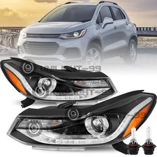 Projector Headlights For 2017-2022 Chevy Trax Headlamps w/ LED DRL Left & Right