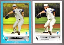 Craig Kimbrel White Sox 2022 Topps Series 1st Edition Blue Foil 5/5 & Base 2 LOT