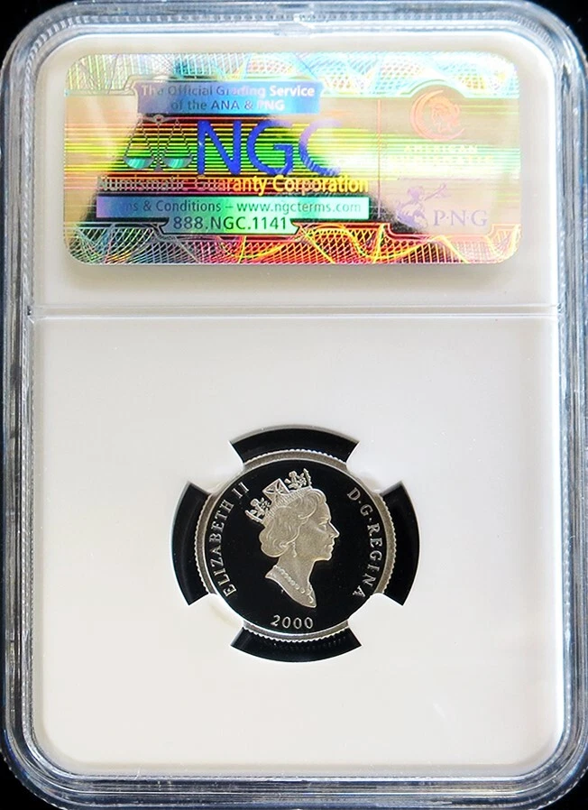 2000 PLATINUM CANADA 600 MINTED $75 PRONGHORN COIN NGC PROOF 70 ULTRA CAMEO - Image 2 of 2