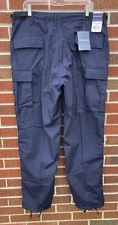 NWT PROPPER Men's BDU ZIPFLY TROUSER BLUE Ripstop PANTS LARGE REGULAR