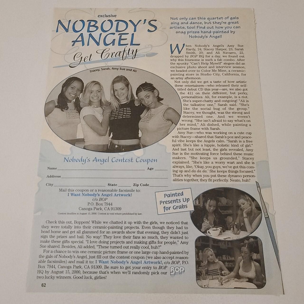 Nobody's Angel 1 Page Article/Clipping | eBay