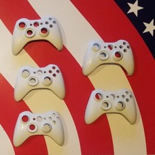 5 GENUINE MICROSOFT XBOX 360 CONTROLLER WHITE FRONT FACE PLATE SHELL HOUSING X5
