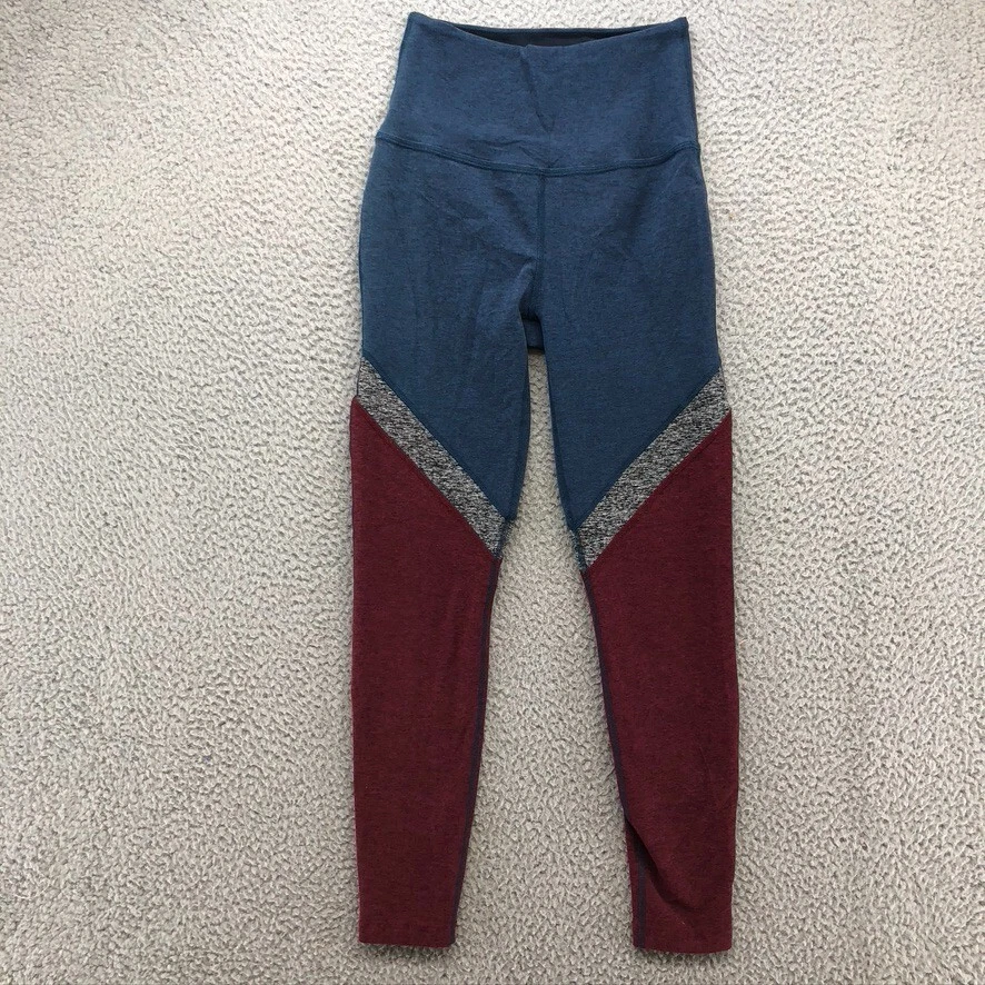 beyond-yoga colorblock activewear stretch leggings
