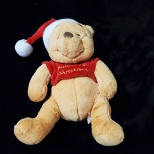 Babies 1st Christmas Winnie The Pooh Plush Stuffed Animal Rattle