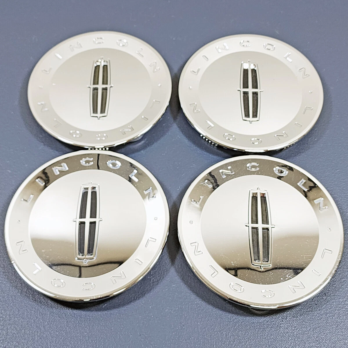 2006 2011 Lincoln Town Car 3637A Chrome Center Caps OEM 8W13 1A096 BA SET 4
