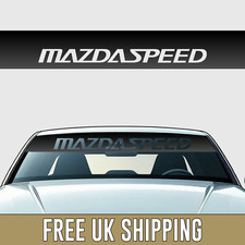 MAZDASPEED Cut Out Sun Strip - Banner Windscreen Sunstrip - MX5 RX7 RX8 JDM 3 5
