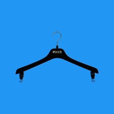 Authentic Pucci Black Velvet Jacket Shirt Sports Coat Plastic Hanger