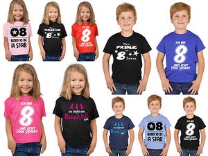 8geburtstag Kinder T Shirt Sprüche Shirt 8 Jahre Kindershirt