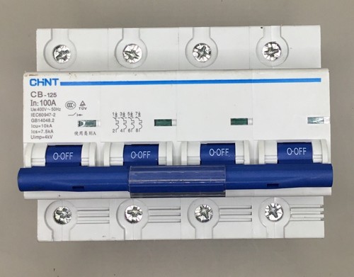Chint Cb-125 100A 4 Pole Breaker