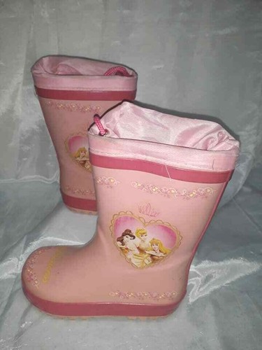 Disney Stivali Stivaletti Galosce Chantilly Bambina 24 25 Rosa Impermeabili  | eBay