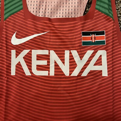 Nike Pro Elite Kenya Olympic Distance Singlet Track Field 898134