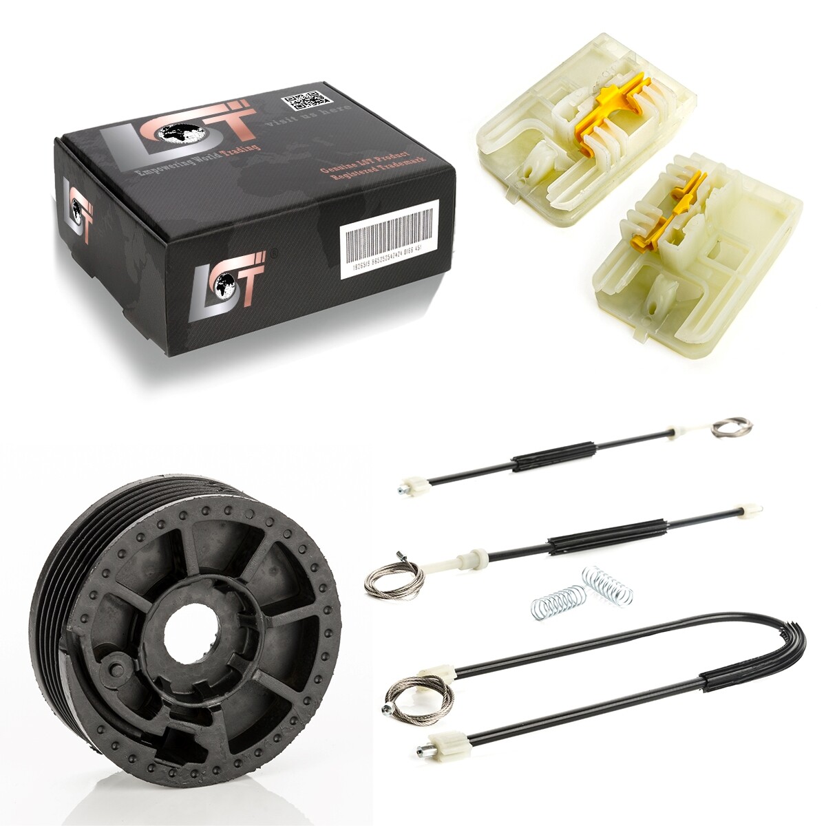 Window lifter repair kit cable roller sliding piece front right for OPEL ASTRA J