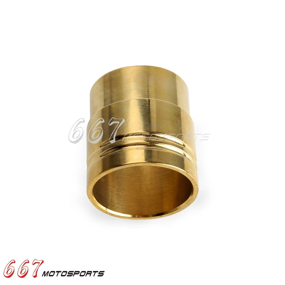1-7/8" Brass Motorcycle Exhaust Pipe Tip For Harley Chopper Cafe Racer Universal - Image 3 of 4