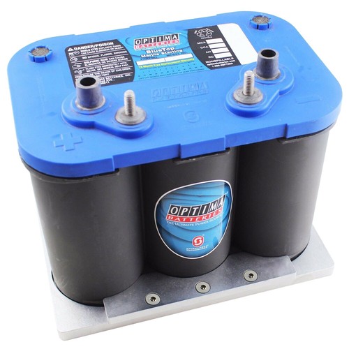 Optima Vassoio Batteria Alluminio 34/78 Staffa Batteria Trasloco + Morsetti Tenere Giù - Foto 5 di 5
