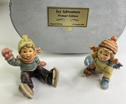 Goebel Authentic MJ Hummelscape “Icy Adventures” #1039-D + 2058/A & 2058/B NIB - Picture 5 of 14
