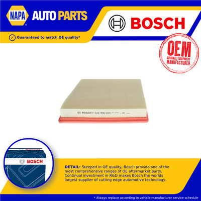 Air Filter fits JAGUAR F-PACE X761 5.0 Right 18 to 20 Bosch GX739601AA T4A6123