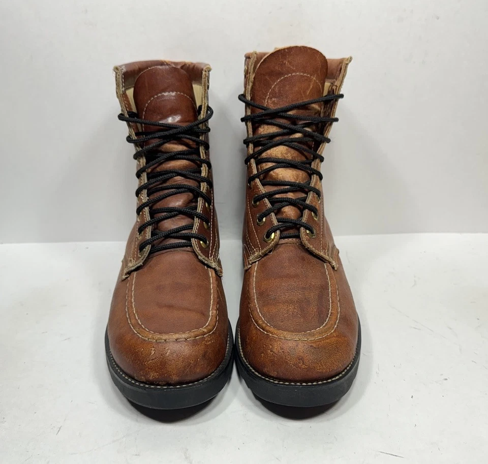 Vintage Thom McCan Leather Boots Men’s Size 9 E Made in USA Combat Rugged 70s - Image 2 of 4