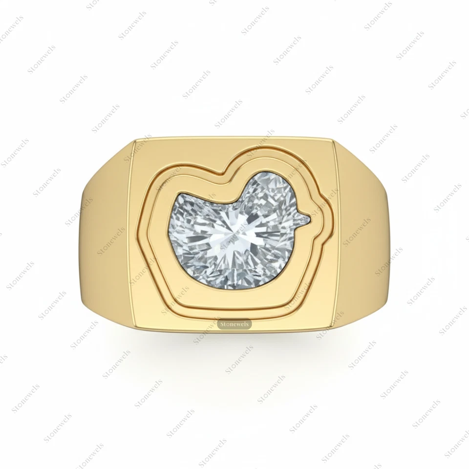 Duck Lab Grown Diamond Fancy Cut IGI Certified VVS-VS Clarity DEF CVD HPHT 1ct - Image 3 of 4