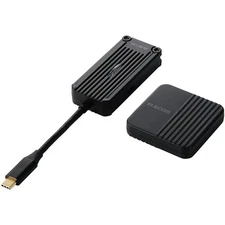 ELECOM USB Type-C Wireless HDMI Transmitter Receiver Set Black DH-CW4K110BK TI