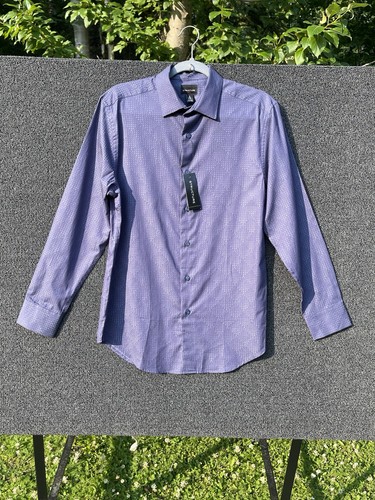 Structure Shirt Mens S Slim Fit Casual Pocket Button Up Long Sleeve NWT Purple