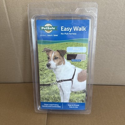 PetSafe Easy Walk Small Black Silver No-Pull Dog Harness 15-25 lbs Dogs New
