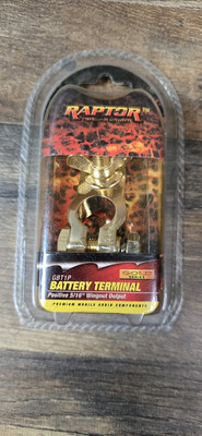 GBT1P Raptor Battery Terminal 5/16 Wingnut Out Positive New Sealed