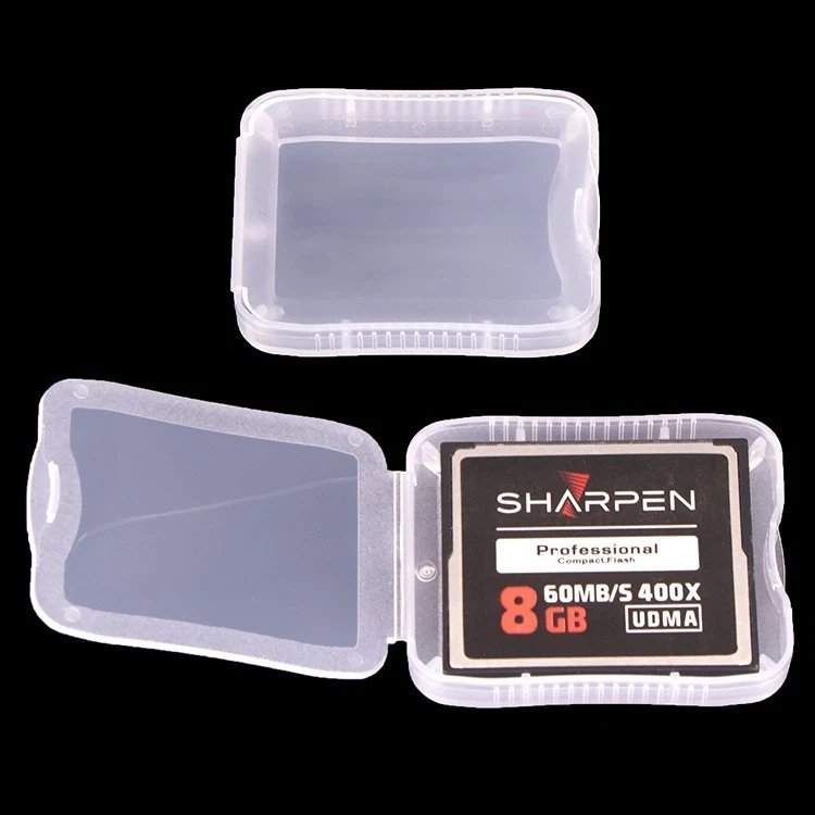 5pcs Plastic Memory Card Case For Compact Flash Cards Transparent CF Card Holder - Image 2 of 4