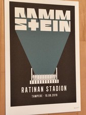Rammstein Siebdruck 2019 - Tampere - RATINAN STADION - Limitiert - Nr. 56/175