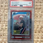 2024 Panini Donruss Drake Maye #379 Optic Preview Red Pandora Prizm PSA 9