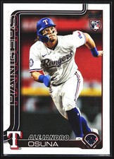 Alejandro Osuna 2025 Topps Update Rookie RC Texas Rangers #US10