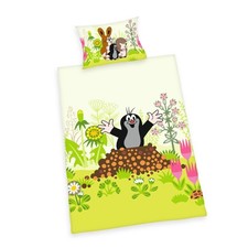 Linge De Lit Bébé Le Petit Taupe 40 X 60 Cm + 100 X 135 Cm