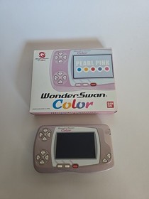 WonderSwan Color console pearl pink Bandai Cib