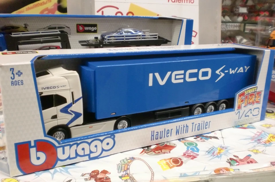 BURAGO 1/43 - CAMION IVECO S-WAY CON RIMORCHIO - Bild 2 von 2