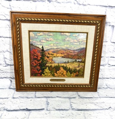 Vintage Robert Everett Enhanced Print Wall Art  ''Autumn Glory'' 16'' x 14''