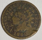 1884 Indian Head Cent ENV411
