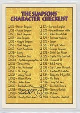1993 SkyBox Bongo Comics Simpsons Checklist #S40 2f4