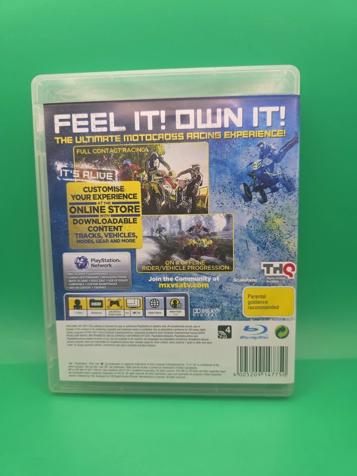 MX vs ATV: Alive - Juego Playstation 3 PS3 Completo con Manual Foto 3 de 3