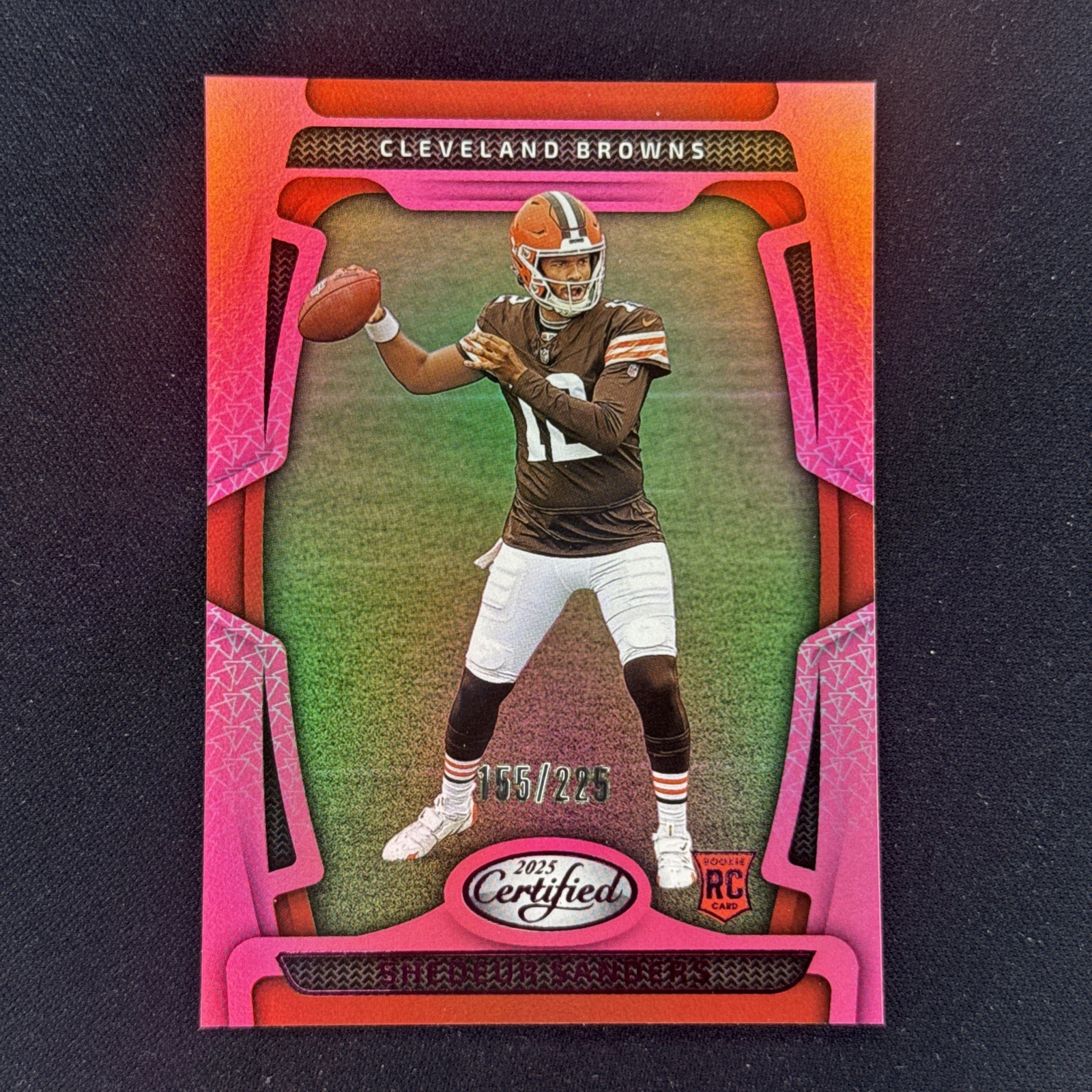 2025 Panini Certified - Rookies Shedeur Sanders #101 Mirror Pink /225 (RC)
