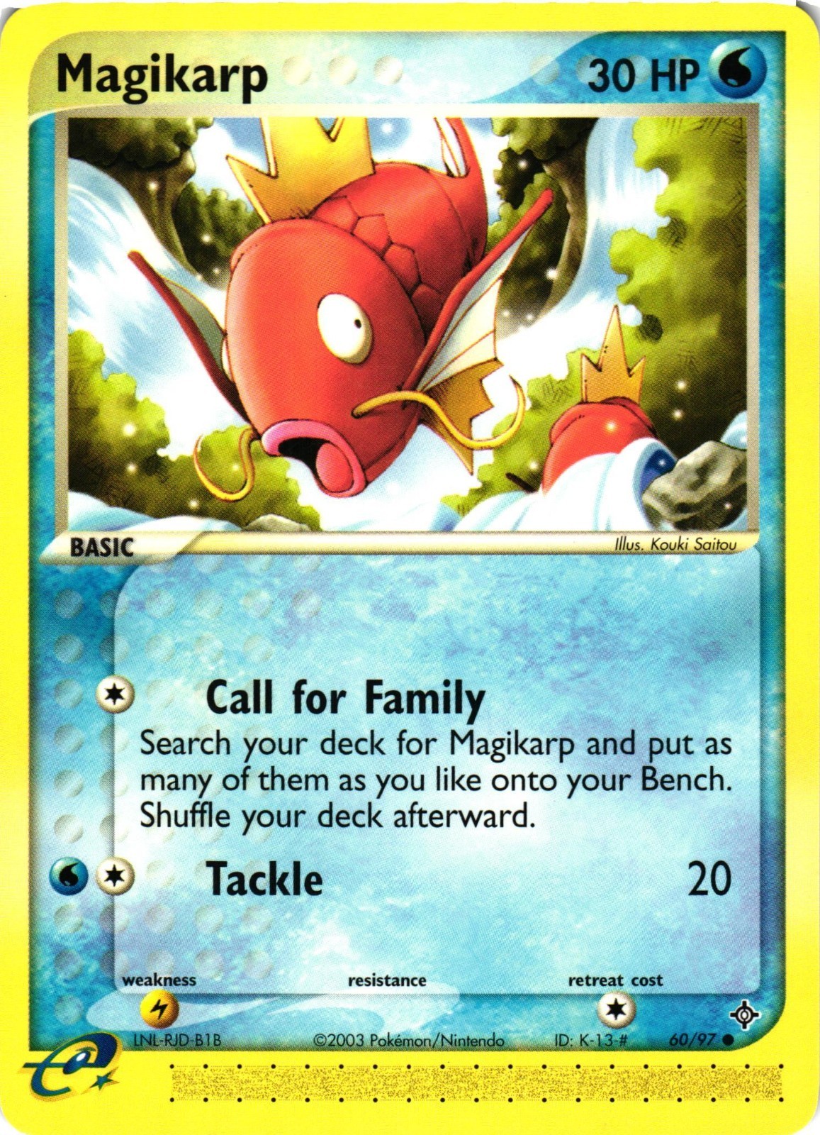 Pokemon TCG Magikarp 60/97 Common Dragon NM