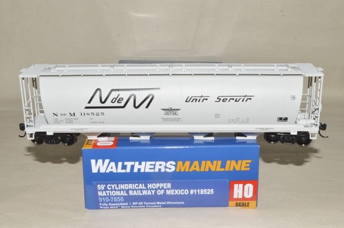 HO Walthers 59' zylindrischer Getreide gedeckter Hopper Car Zug NdeM Mexico Ry 118525 | Zustand: New