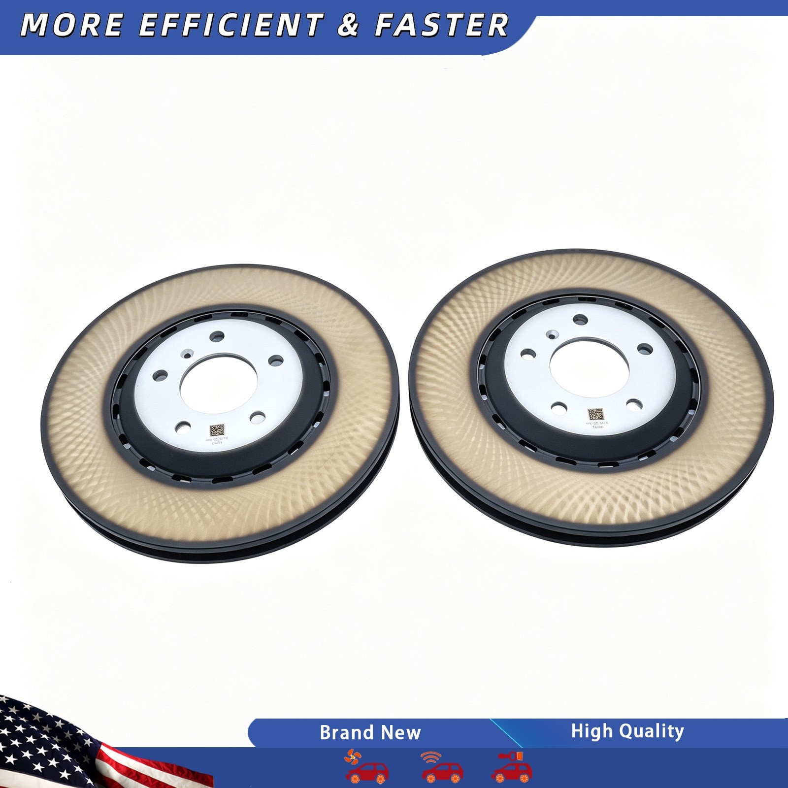 Bentley Bentayga Speed 2016-2025 Rear Left, right Brake discs Pair