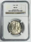 1942 Walking Liberty Half Dollar NGC MS-65