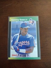 1989 Donruss Baseball's Best Sammy Sosa Rookie 10