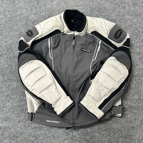Fieldsheer Jacket Mens Size L Grey Nanomax Padded Biker Motorcycle Gear Good image 2