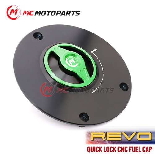 Tapa de combustible de liberación rápida CNC REVO sin llave para Kawasaki Ninja 1000SX ZX-10R 14-19 - Imagen 7 de 10