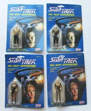 LOT OF FOUR STAR TREK NEXT GENERATION GALOOB ACTION FIGURES - 1988
