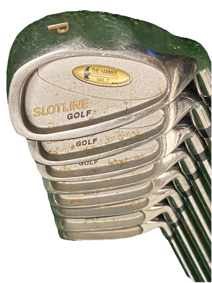 Slotline Golf The Hammer Iron Set 3-PW RH Nail It Stiff Steel 5i 37.5" New Grips - Image 2 of 4
