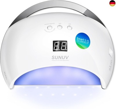 SUNUV UV Lampe SUN6 LED Nagellampe Nail Lampe für Nägel Gel Nagellack mit A