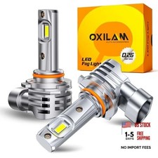 H-B3 9005 LED Fog Light Bulb, 800 Brightness, 6500K Cool White, 1:1 9005 HB3